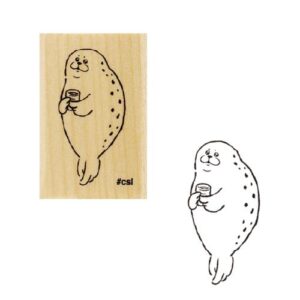 こどものかお スタンプ アイラブスタンプ 茶呑みアザラシ